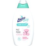 LINTEO BABY Detské umývacie mlieko a šampón 425 ml - Detské mydlo