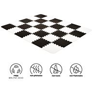 KINDERKRAFT Podložka penové puzzle Luno 30 × 30 cm Black & White 30 ks - Penové puzzle