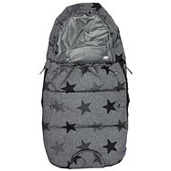 Dooky Footmuff DeLuxe Grey Stars, size 4.5mm. S - Car Seat Footmuff