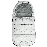 Dooky Footmuff DeLuxe Light Grey Crowns, size 1.5mm. S - Car Seat Footmuff