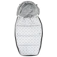 Dooky Footmuff DeLuxe Light Gray Crowns, size L - Stroller Footmuff