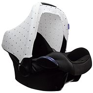 Dooky Canopy Hoody Light Grey Crowns - Pram Sun Shade