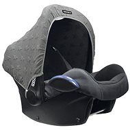 Dooky Canopy Hoody Knitted Stars Grey - Pram Sun Shade