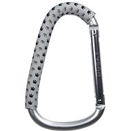 Dooky Universal Hook Light Grey Crowns - Carabiner