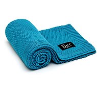 T-TOMI Knitted Blanket Petrol Blue - Blanket