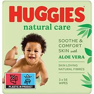 HUGGIES Natural Triplo (3× 56 ks) - Detské vlhčené obrúsky