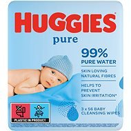 HUGGIES Pure Triplo (3 × 56 pcs) - Baby Wet Wipes
