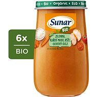 Sunar ORGANIC Vegetables, Chicken, Rice, Olive Oil 6 × 190g - Baby Food