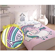 Detexpol Unicorn with a rainbow 140 × 200 cm - Children's Bedding