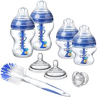 Tommee Tippee Set of C2N ANTI-COLIC baby bottles with brush Blue - Baby Bottle