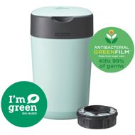 Tommee Tippee Twist & Click nappy basket green + 1 cassette - Diaper pail