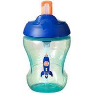 Tommee Tippee Straw Cup non-flowing mug with straw 7 m + Blue, 230 ml - Baby cup