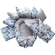 BabyTýpka Set M Zigzag blue gray - Baby Health Check Kit