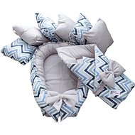 BabyTýpka Set With Zigzag blue gray - Baby Health Check Kit