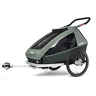 CROOZER KID FOR 2 PLUS Vaaya 2in1 Jungle Green 2020 - Child Bicycle Trailer