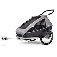 CROOZER KID FOR 2 Keeke 2in1 Stone Grey 2020 - Child Bicycle Trailer