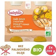 BABYBIO Sweet Corn with Chicken 2 × 200g - Baby Food