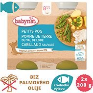 BABYNAT Peas and Potatoes with Cod 2 × 200g - Baby Food