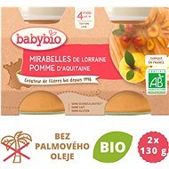 BABYBIO Mirabelle Apple 2 × 130g - Baby Food