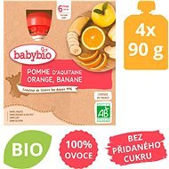 BABYBIO Apple orange banana 4×90 g - Meal Pocket