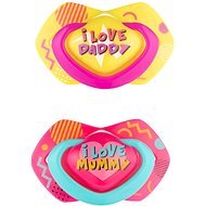 Canpol babies NEON LOVE 6–18m 2 pcs pink - Dummy