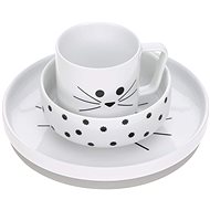 Lässig Dish Set Porcelain Little Chums cat - Children's Dining Set