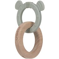 Lässig Teether Ring 2in1 Little Chums cat - Baby Teether