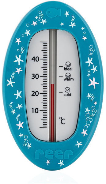 REER Bath Thermometer Oval Blue - Bath Thermometer