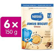 NESTLE Junior Biscuit Chocolate 6 × 150g - Children's Cookies