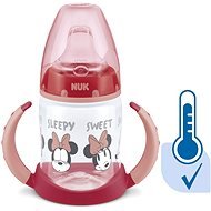 NUK Fľaša Mickey s kontrolou teploty 150 ml červená - Detská fľaša na pitie