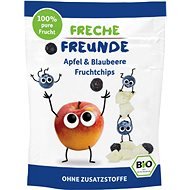 Freche Freunde BIO Ovocné čipsy – Jablko a čučoriedka 3× 16 g - Sušienky pre deti