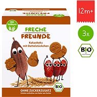 Freche Freunde BIO Kakaové sušienky s kúskami datlí 3× 125 g - Sušienky pre deti