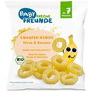Freche Freunde ORGANIC Crispy Rings - Millet and Banana 20g - Crisps for Kids