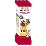 Freche Freunde BIO Ovocná tyčinka – Banán, hrozno a čierna jarabina 4× 23 g - Sušienky pre deti