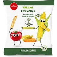 Freche Freunde BIO Zeleninové tyčinky s paradajkou, kukuricou a hráškom 30 g - Chrumky pre deti