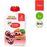 Freche Freunde ORGANIC Pocket Plum and Apple 6 × 100g - Baby Food