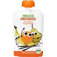 Freche Freunde BIO Kapsička Hruška, banán, pomaranč s vanilkou 100 g - Kapsička pre deti