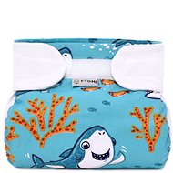 T-tomi Abduction Nappies  - Velcro, Sharks (3-6kg) - Abduction Nappies