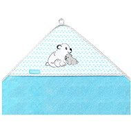 BabyOno Bamboo Towel with Hood 100 × 100cm - Blue - Children's Bath Towel