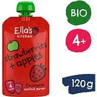 Ella's Kitchen Bio Eper és alma (120 g) - Tasakos gyümölcspüré