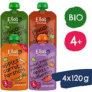 Ella's Kitchen Organic fruit and vegetable mix (4×120 g) - Meal Pocket