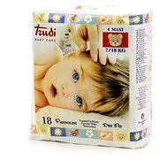 Trudi Baby Dry Fit 00694 Perfo-Soft sizing. Maxi 7-18 kg (18 pcs) - Disposable Nappies