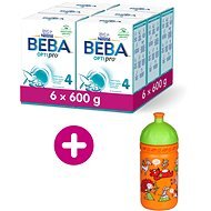 BEBA OPTIPRO 4, 6 × 600g + Healthy Bottle Rebelka - Baby Formula