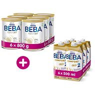BEBA COMFORT 2 HM-O 6 × 800g + BEBA COMFORT Liquid 2 HM-O 6 × 500ml - Baby Formula