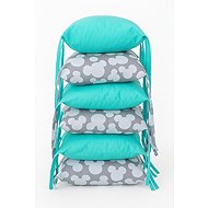 BabyBush Cushion Bumpers  - Mickey Menthol - Crib Bumper