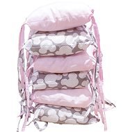 BabyBush Cushion Bumpers - Mickey Pink - Crib Bumper
