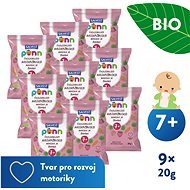 SALVEST Ponn ORGANIC Strawberry Puffs (9 × 20g) - Crisps for Kids