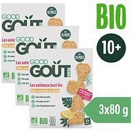 Good Gout BIO Citrónové zvieratká (3× 80 g) - Sušienky pre deti