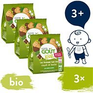 Good Gout ORGANIC Butter Animals Dipped in Dark Chocolate (3 × 120g) - Children's Cookies