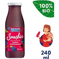 SALVEST Smushie ORGANIC Fruit Smoothie with Blueberries, Raspberries and Blackcurrants (240ml) - Baby Food